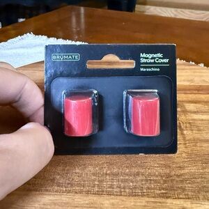 MARASCHINO Red Brumate Magnetic Straw Covers * LMTD EDITION